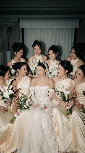 6.4K views · 26 reactions | Would you choose these colours for a Bali wedding? These girls didn’t just show up—they served. Elegant, effortless, and completely in sync with the vibe. What do you think of lemon yellow as a colour for your bridemaids? ceremony dress @nettabenshabu.official @theivorybridal bridesmaid dress @malikabymodelano bridesmaid heels @posuofficial #bridesmaids #baliweddinginspo #weddedwonderland #bridalpartystyle #reelmoment | Wedded Wonderland | Facebook