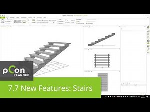 New in pCon.planner 7.7: Stairs