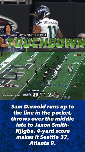 A remarkable 2nd half! Touchdown 2 for JSN #NFL #gohawks #seahawks Media: NFL on FOX | 12.asone