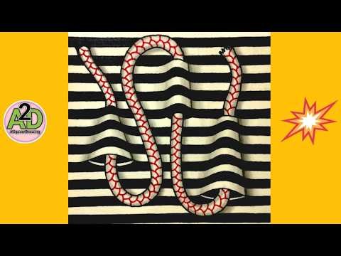 Illusion drawing -27 | line illusion drawing | illusion drawing with simple lines