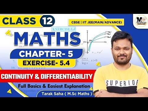 CBSE Class 12th Maths Exercise 5.4 NCERT | Logarithmic Differentiation | Mathematics Analysis
