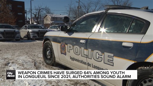 Youth weapon crimes up 64% in Longueuil since 2021