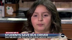 Ohio siblings jump into action to help bus driver during medical emergency