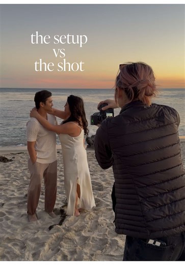 pov you wanted a soft and dreamy sunset beach photo shoot with cinematic film tones so you hired us ✨ 📸 #portraitphotography #weddingportraits #photoboothrental #portraitphotobooth #weddingphotography