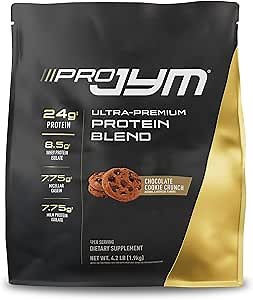 Pro JYM Chocolate Cookie Crunch Protein Powder - Whey Protein Isolates, Casein, & Milk Protein, Lean Muscle Building for Men & Women, JYM Supplement Science, 45 Servings