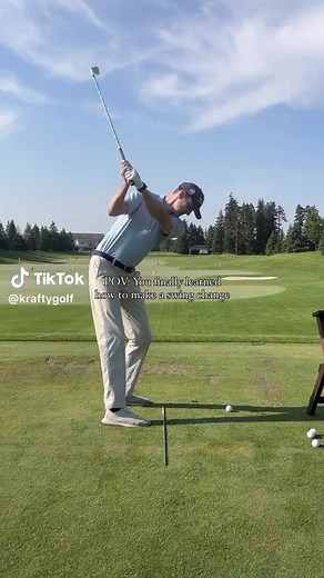 How to ACTUALLY make a swing change ⬇️ Step 1 - understand what you’re changing and why…if you don’t understand it, it’ll be hard to commit to it 💭 Step 2 - do it without a golf ball or with a foam golf ball first…your brain 🧠 will be too distracted trying to hit a good shot to make a meaningful change in the early stages Step 3 - do it EXTREMELY slow with feedback. Video 🎥, training aids, external cues, etc are super helpful - and don’t worry about where the golf ball goes. If you’re concern