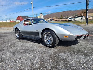 103 reactions | 1975 Silver Corvette Stingray Red Interior For Sale...