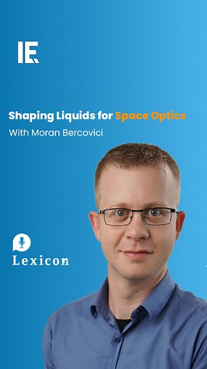 8.8K views · 71 reactions | Shaping liquids for Space optics with Moran Bercovici In this episode of Lexicon Podcast, Professor Moran Bercovic discusses his research in fluid mechanics at Technion, from microfluidics to applications in space and vision enhancement. He shares insights on how this field can shape the future, from improving eyesight to enabling space exploration. Tune in here: https://ie.social/V0EbA | Interesting Engineering | Facebook