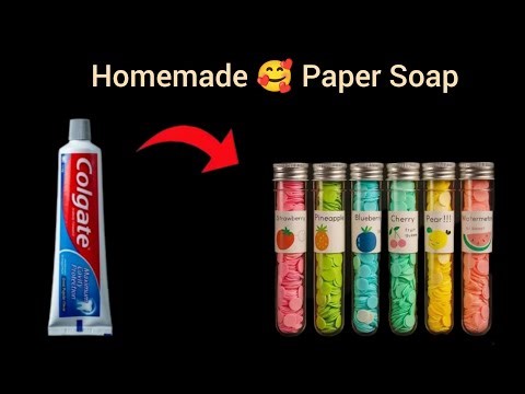 Homemade paper soap making kit/homemade paper soap/How to make paper soap/paper soap making/#soap