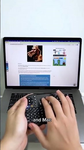 📺 The Ultimate Mini Keyboard & Touchpad (2.4GHz + Bluetooth) #shorts