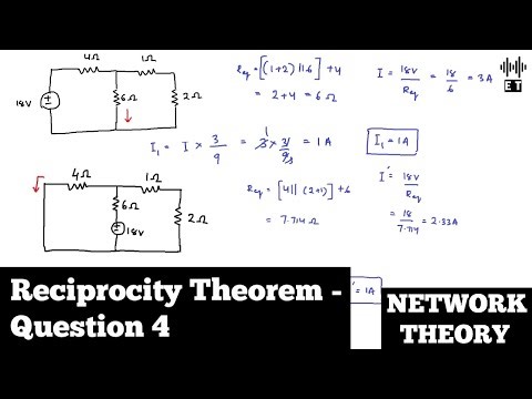 Reciprocity Theorem | Question 4 | Network Theorems | Network Theory