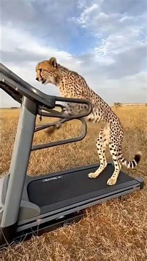 Cheetah Running on a Treadmill! 😱 Unbelievable Wildlife Moment #wildlife #wildlifeshorts #animals