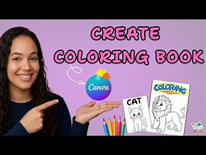 How to Create Coloring Pages using Canva || Canva Tutorial
