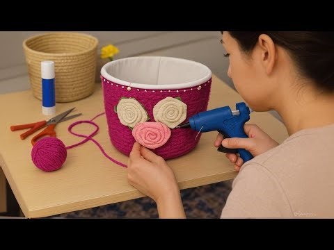 Rope Basket DIY: Cute Yarn Storage Makeover That Shocks You!