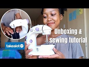 I bought a Mini-sewing machine from Takealot | Mini-sewing machine review & sewing tutorial