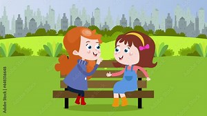 Teenage girl whispering a secret to her friend