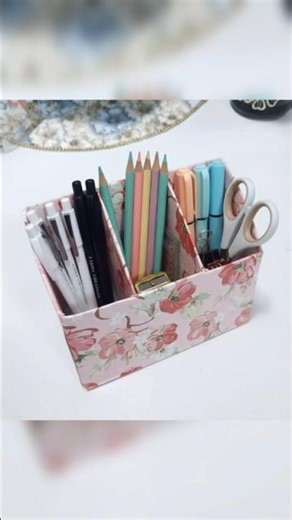 🪴 DIY With Waste Cardboard | Best Out of Waste | Handmade Organizer 🧺✨