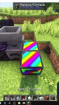 HOW TO GET AND USE RAINBOW COAL in Iron Furnaces for MINECRAFT