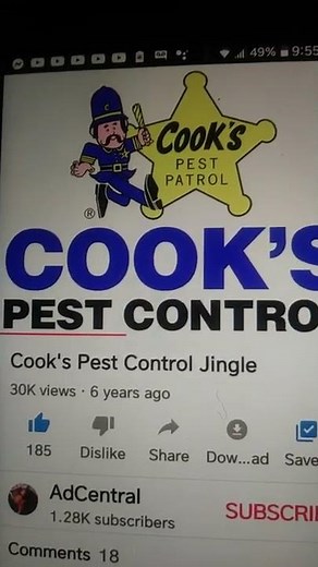 Cooks Pest Control Commercial Song!