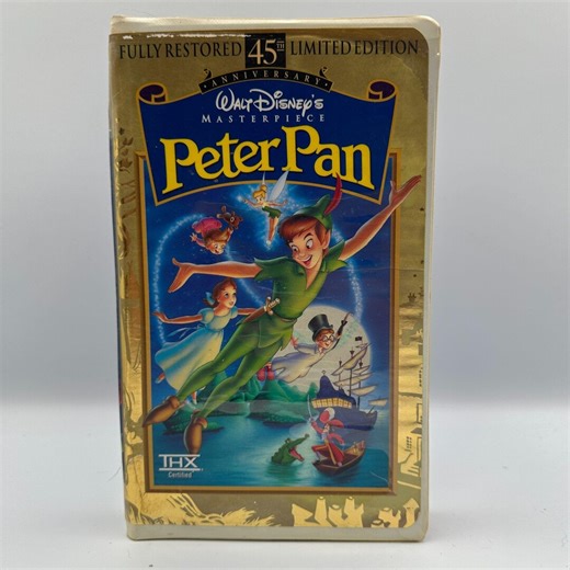 Walt Disneys Peter Pan VHS 45th Anniversary Masterpiece Limited Edition THX - Etsy Canada