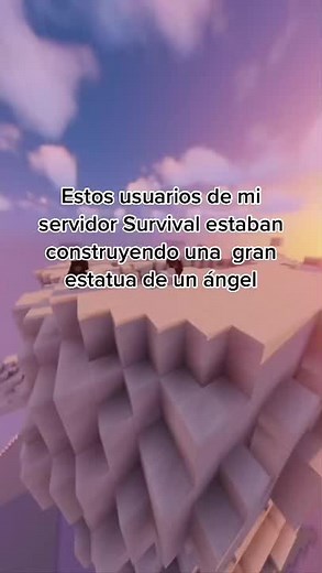 Construcción de Estatua de Ángel en Minecraft