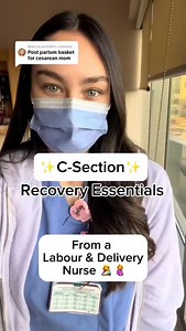 2.9K views · 1.7K reactions | C-Section Recovery Essentials from a Labor & Delivery Nurse 擄櫓 Check out my Postpartum Essentials list linked in bio!  Cannot be taken as medical advice. #csection #postpartum #csectionrecovery #laboranddeliverynurse #pregnant | Nurse Sydney | Facebook