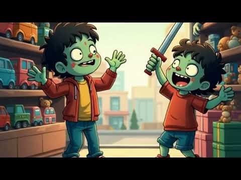 Zombie Kid at the Toy Shop