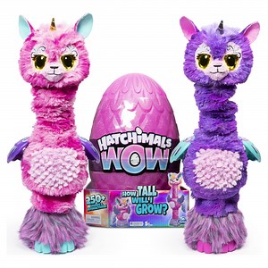 Hatchimals WOW, Llalacorn 32-Inch Tall Interactive Electronic Pet (Styles May Vary)