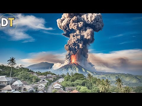 Violent Volcanic Eruption in Indonesia Today! Marapi Volcano Eruption,1.5km Ash Columns!