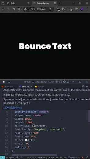 Custom Bounce #programación #htmlcss #javascript #desarrolloweb #animation #code #free #developer