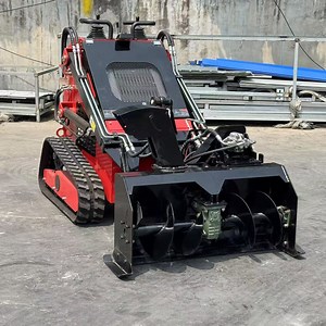 [Hot Item] Mini Skid Steer Track Loader Walk Behind Crawler EPA Skid Steer Loader with Mulcher Stump Grinder