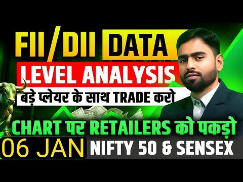 nifty 50 fii dii data analysis for 06 January 2026 | Operator Game | Nifty Sensex Prediction