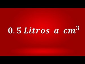 Convertir Litros a centímetros cúbicos