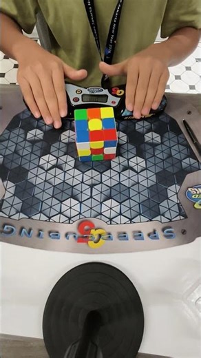 NEW PR.1st solve in my second comp.#competition #speedcubing #cubing #speedcube