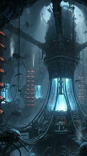 Machine Hive in Matrix | Futuristic Industrial Architecture