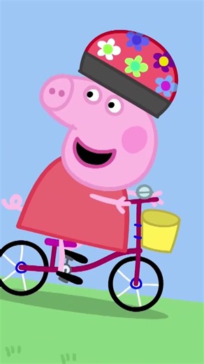 Aaah, crash! 🚲 #PeppaPig