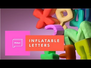 3D Alphabet A to Z: Ballon Letters