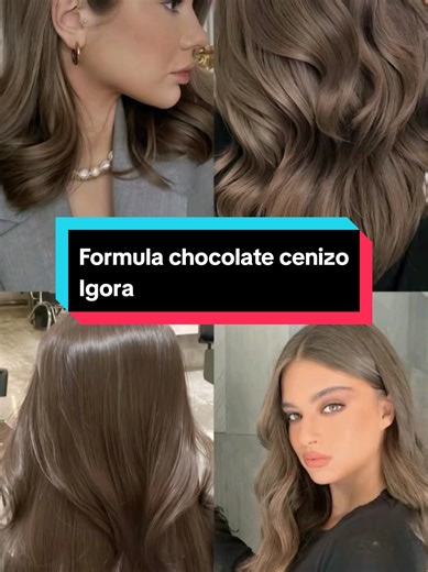 Formula Chocolate Cenizo de Igora Royal 🤎🤎🤎🩶🩶🩶 Más información Sigueme 🫶🏼 #igora #chocolate #cenizo #cabello