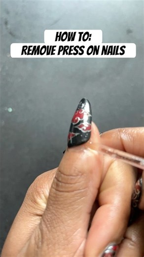 The QUICKEST & SAFEST way to remove press on nails! #pressonnails #cuticlecare #manicuretutorial