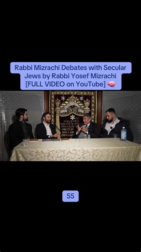 Rabbi Mizrachi Debates with Secular Jews by Rabbi Yosef Mizrachi [FULL VIDEO on YouTube] 🧠 In this compelling video Rabbi Yosef Mizrachi engages in a deep and challenging debate with secular Jews about faith, Torah, and Jewish identity. Watch as Mizrachi addresses common questions from secular perspectives and offers traditional Torah-based responses that explore the meaning of belief, purpose of life, and returning to authentic Jewish values. This discussion is part of Rabbi Mizrachi’s broader
