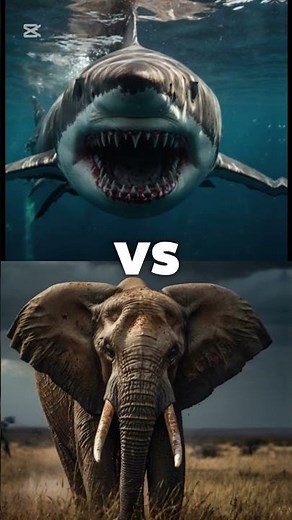 Great White Shark vs Dangerous Animals(Lion,Tiger,Mammoth)