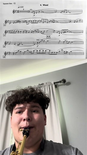 Beginning of Movement 4 of John Mackey’s soprano Concerto #saxophone #tmea #band #sax #saxsolo