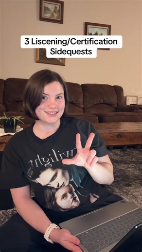 3 of my many side quests, I’m trying to build my side quest list out so if you have any ideas please let me know! #sidequest #sidequests #certifications #liscense #fyp