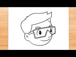How to draw Person Wearing Safety Goggles