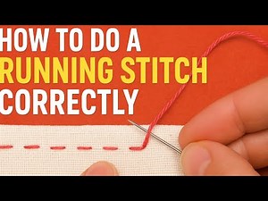 How to Do Running Stitch Correctly | Simple Hand Sewing Tutorial for Beginners