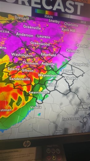 Meteorologist Miller Hyatt WJBF has an update on the ice storm. #augusta #CSRA #gawx #scwx | WJBF NewsChannel 6