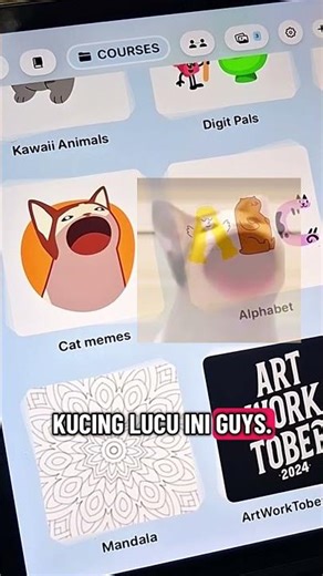 ada pop cat trnyata #digitalart #tutorial #artworkout