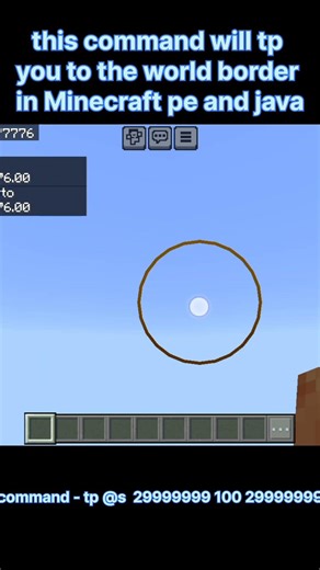this is how you can tp to world border in Minecraft Minecraft #minecraftshorts #activites