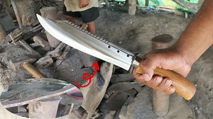 How to Forge a Powerful and Strong BOWIE KNIFE From The High Carbon Steel | Forged Creations