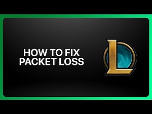 How To Fix Packet Loss in League of Legends ! Tutorial